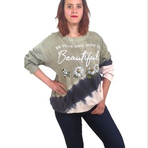 AWAKE Tie-dyed Flower Design Vintage Sweatshirt